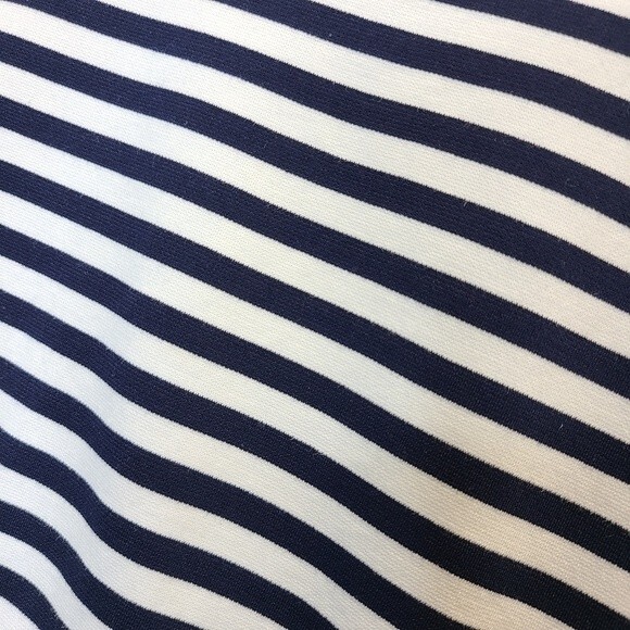 H&M Striped Peplum Bodycon Dress Sleeveless Blue White 4 - Picture 8 of 11